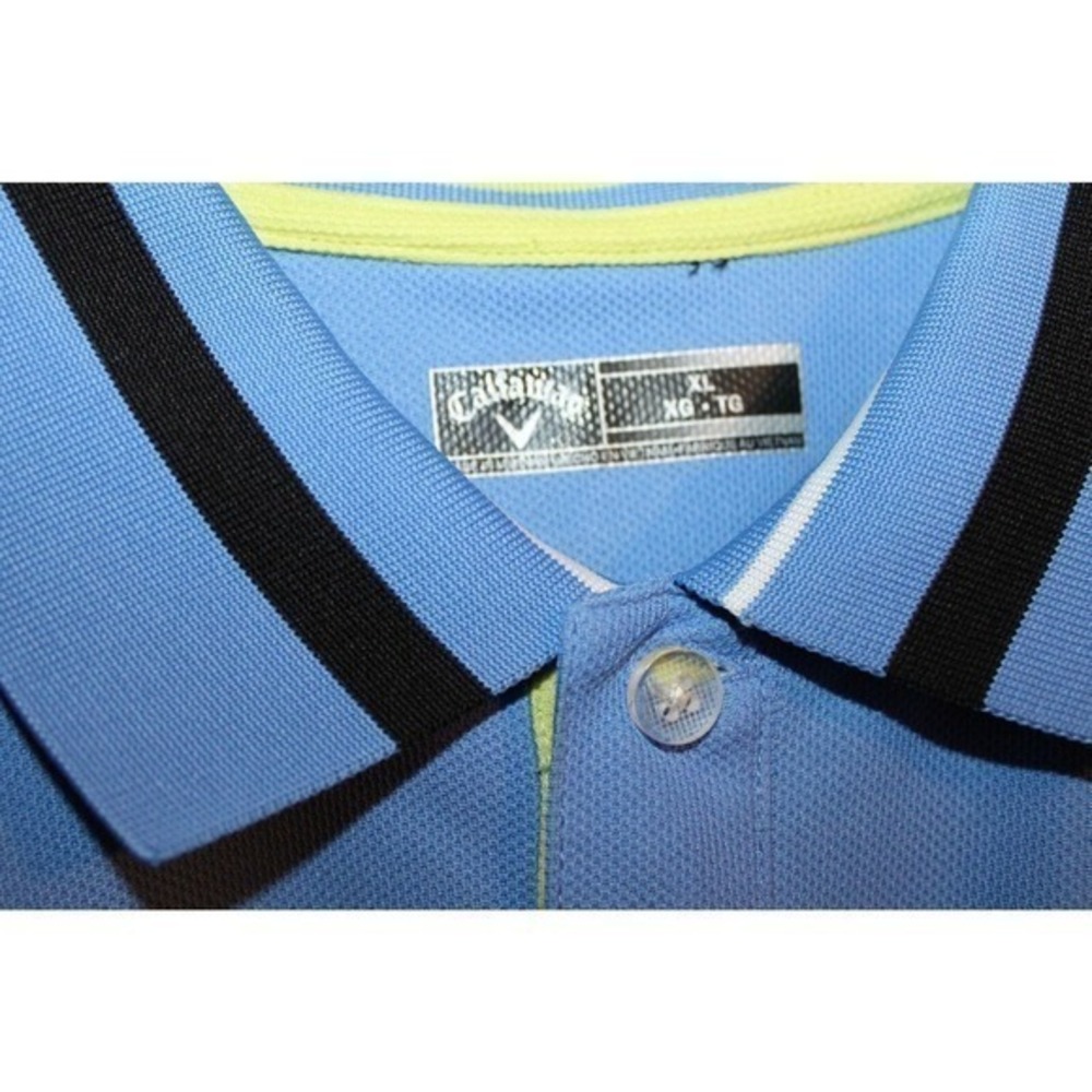 Gallaway Men Navy Blue Short Sleeve Collar‎ Shirt Size XL